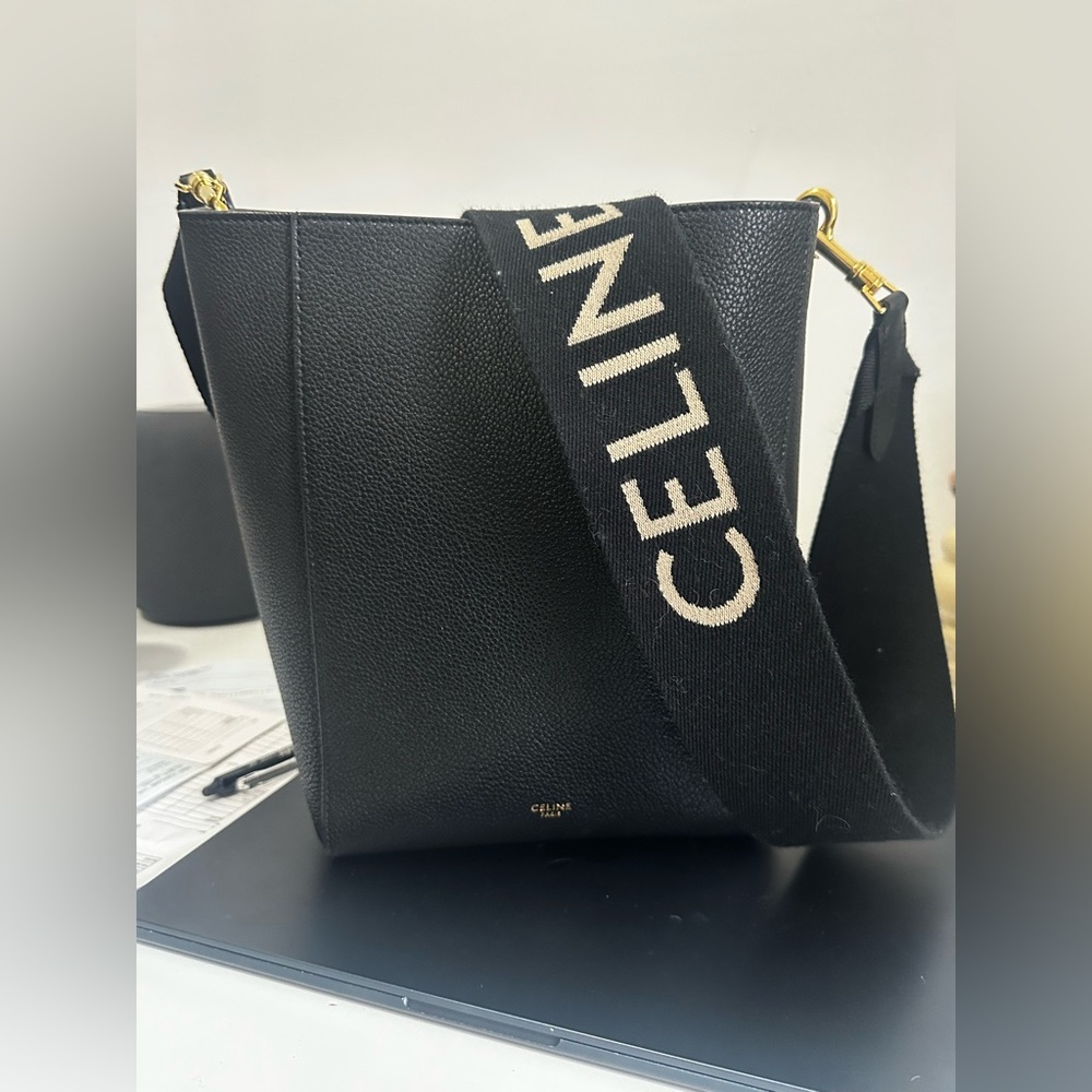 Celine small sangle Shoulder Bag with extra strap